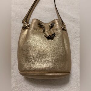 Michael Kors Frankie Drawstring Crossbody Bag Gold